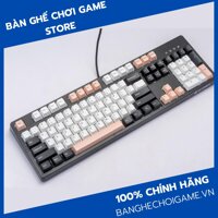 Bộ Keycaps E-Dra White Olivia PBT Doubleshot 1.5mm - Cherry Profile - 166 nút tương thích mọi Layout Hồng-Trắng EKC7102