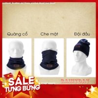 Bộ khăn đa năng đi phượt, khăn ống bịt mặt đa năng chống nắng nam trùm đầu ninja có mũ che mùa đông