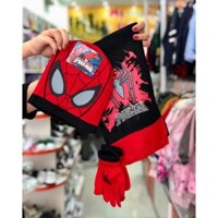 Bộ khăn mũ găng tay len bé trai hình người nhện
