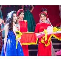 Bộ khăn phủ khay trao thưởng - Khăn phủ mâm trao giải vải lụa phi bóng