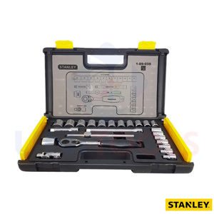 Bộ khẩu hệ mét Stanley 89-035 - 6 cạnh, 24 chi tiết