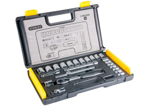 Bộ khẩu hệ mét Stanley 89-035 - 6 cạnh, 24 chi tiết