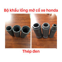 Bộ khẩu lồng mở ốc cổ phốt xe máy (CNC) thép đen cao cấp