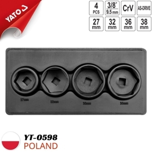 Bộ khẩu mở cốc lọc dầu 3/8" 4 chi tiết YT-0598