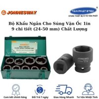 Bộ khẩu vặn bu lông 1in, 9 chi tiết (24-50 mm) siêu cứng hãng Jonnesway ( Đài Loan)