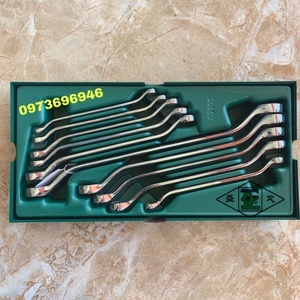 Bộ khay cờ lê hai đầu vòng 10 chi tiết Sata 09905