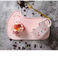 Bộ khay cốc sứ cute ❤️