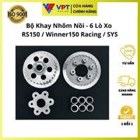Bộ Khay Nhôm Nồi 6 Lò Xo Xe RS150, Winner 150 Chính Hãng 0430-6S-RS150-SYS