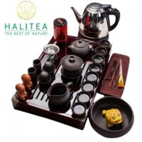 Bộ Khay Trà Điện Tự Động Pha Trà KungFu KT:42X27X06