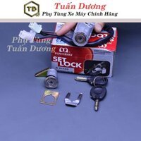 Bộ Khóa 8 Cạnh Cho Xe Dream Thái, Việt [ Cao Cấp ] TD - Ổ Khóa Xe Máy Lắp Cho Wave, Dream Các Loại