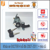 Bộ khóa điện xe EXCITER 135 Loại 4 số đời 2007 đến 2011 và Xe MIO đời cũ - 2823z. - [ Tặng dây sạc 3in1 xịn]