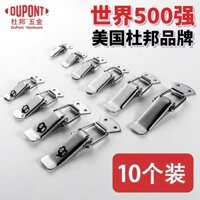 Bộ khóa lò xo bằng thép không gỉ 304 nặng, bền, không biến dạng, 10 gói DuPont, khóa hộp gỗ, khóa công nghiệp cho túi XLX3
