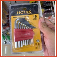 Bộ Khóa Lục Giác 10 Chi Tiết Hotak 91212 - Nhiều Size Lục Giác Chất Liệu Bền Bì Thiết Kế Độc Quyền