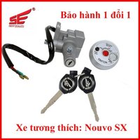 BỘ KHÓA SE CHỐNG TRỘM XE MÁY YAMAHA NOUVO SX, NOUVO 5 , DÒNG 2 CẠNH THƯƠNG HIỆU SE