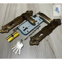 Bộ khóa tay gạt cửa gỗ màu rêu vàng T99 KSAITE Giá tốt