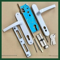 Bộ khoá tay gạt đơn điểm cửa nhựa lõi thép, khóa đơn điểm cửa nhựa