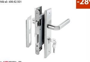 Bộ khóa tay nắm đế dài kiểu J Hafele 499.62.501
