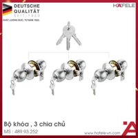 Bộ Khóa Tròn Có Chìa Chủ Hafele 489.93.252