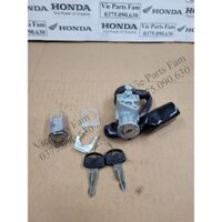 Bộ khóa xe máy Dream (chìa dẹp có logo cánh chim)