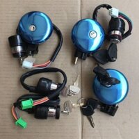 Bộ khóa xe máy Suzuki Prince GN125HJ125-8, công tắc đánh lửa 6 dây 4 dây, khóa nắp bình xăng