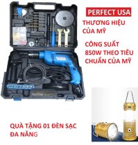 Bộ khoan cắt cưa cao cấp Perfect PF-ID179 Tặng Sung Bắn Keo