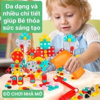 Bộ Khoan Ốc Vít Đồ Chơi , Sáng Tạo Ốc Vít , Bộ Ốc Vít Cho Bé , Ốc Vít Đồ Chơi , Đồ Chơi Sáng Tạo , Vali Kỹ Sư