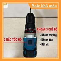 Bộ khoan pin bắt vít Makita 118V không chổi than tặng kèm phụ kiện 30 món.