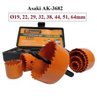 Bộ khoét lỗ 11 chi tiết Asaki AK-3682