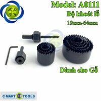 Bộ khoét lỗ 11 chi tiết C-Mart A0111 19mm-64mm