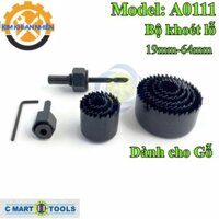 Bộ khoét lỗ 11 chi tiết C-Mart A0111 19mm-64mm