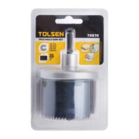 Bộ Khoét Lỗ 7 Cái Tolsen 75870 - Bạc 50mm