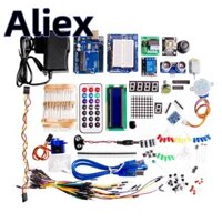 Bộ khởi động cuối cùng bao gồm cảm biến siêu âm cho UNO R3, màn hình LCD1602 Mega2560 cho Nano