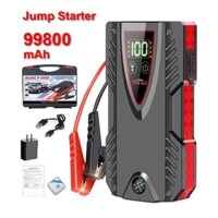 Bộ Khởi động Jump Starter Dành Cho Xe Ô Tô Xe Hơi 12V 99800Mah.Kiêm sạc dự phòng.