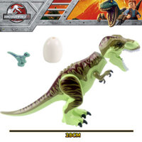 Bộ khối xây dựng khủng long cỡ lớn giáo dục – Brachiosaurus, Therizinosaur, Giganotosaurus, Tyrannosaurus, Velociraptor, Spinosaurus và Baryonyx Đồ chơi cho trẻ em
