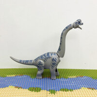 Bộ khối xây dựng khủng long kỷ Jura lớn kèm các bức tượng Brachiosaurus, Tyrannosaurus, Velociraptor, Spinosaurus và Baryonyx - Bộ sưu tập hoàn hảo cho trẻ em