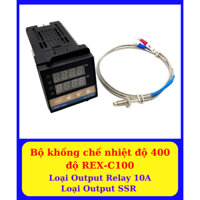 Bộ khống chế nhiệt độ 400 độ REX-C100 OUTPUT Relay/SSR - Đồng hồ đo nhiệt độ - Nhiệt kế