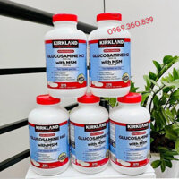 Bổ khớp Glucosamine 375 Viên HCL 1500mg Kirkland Của Mỹ