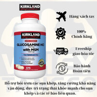 Bổ Khớp Glucosamine HCL 1500mg Kirkland With MSM 1500mg Hộp 375 Viên, Nắp Đỏ của Mỹ