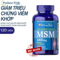 Bổ khớp, hỗ trợ giảm viêm khớp Puritan's Pride MSM 120 viên Puritan's Pride Vitamin