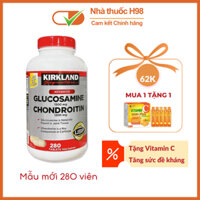 Bổ khớp Kirkland Glucosamine Chondroitin Mỹ 280 viên,xương khớp Glucosamine Chondroitin Sulfate Kirkland Nhà Thuốc H98