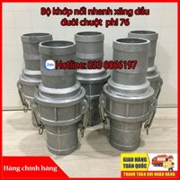 Bộ khớp nối nhanh xăng dầu đuôi chuột phi 76