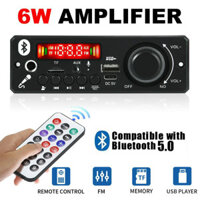 Bộ khuếch đại 6W DC 5V MP3 WMA Decoder Board Bluetooth 5.0 Mô-đun âm thanh USB TF Radio Bộ thu FM không dây 2 * 3W Máy nghe nhạc MP3 cho ô tô
