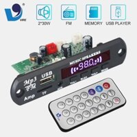 Bộ khuếch đại âm thanh nổi VIRE 2 * 30W 60W Bảng giải mã Mp3 kỹ thuật số gia đình DC12V-20V Bluetooth không dây 5.3 Âm thanh xe hơi Mô-đun máy nghe nhạc Mp3