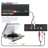 Bộ khuếch đại âm thanh nổi Mini Phono Preamp Bộ chuyển đổi 12V Tiếng ồn thấp Bộ khuếch đại bàn xoay nhỏ gọn cho loa Máy tính