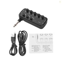 Bộ Khuếch Đại Đàn Guitar Mini Amp Tai Nghe Di Động Bộ Khuếch Đại Đàn Guitar Cắm Và Chạy Cho Đàn Guitar Điện Nhạc Cụ 3 Loa Tích Hợp Mô Phỏng Ghi Âm Nội Bộ OTG