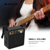 Bộ khuếch đại đàn Guitar Acoustic BLACKON, có thể điều chỉnh âm lượng tiêu thụ công suất thấp Loa đàn Guitar Amp, 5W chuyên nghiệp có kẹp lưng Loa trầm điện