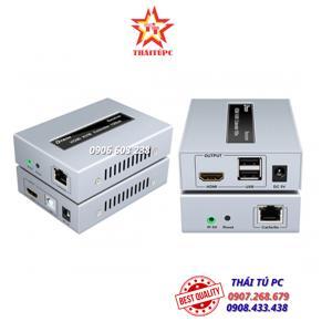 Bộ khuếch đại HDMI + USB qua cáp mạng 100M DT-7054A