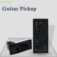Bộ khuếch đại Preamp đàn Guitar Acoustic CRAZYGAI, có thể điều chỉnh EQ 7545R Guitar Pickup, Bộ chỉnh âm 4 băng tần Phụ kiện đàn Guitar EQ Equalizer