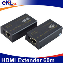 Bộ khuếch đại tín hiệu HDMI 60m - HDMI Extender EKL-HE60. Nối dài cáp HDMI qua đường dây mạng