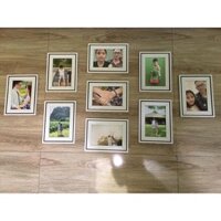 bộ khung ảnh 9 khung 13x18 kèm đinh ba chân